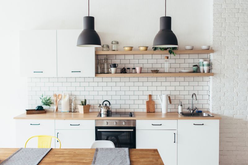 Kitchen with Colorful Backsplash