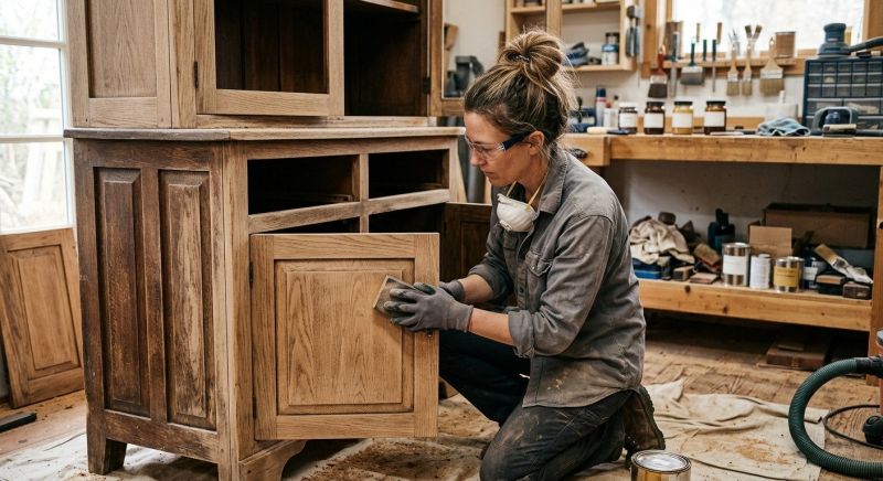 Oak Cabinet Refinishing in Kokomo, IN